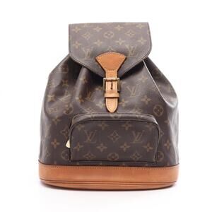 LOUIS VUITTON Brown Monogram Leather Backpack
